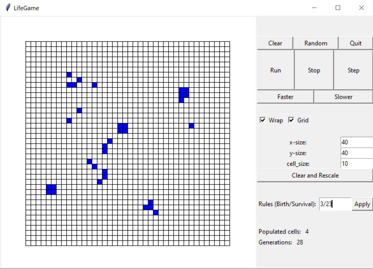 Life Game in Python screenshot
