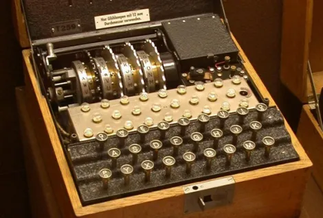 Enigma machine diagram