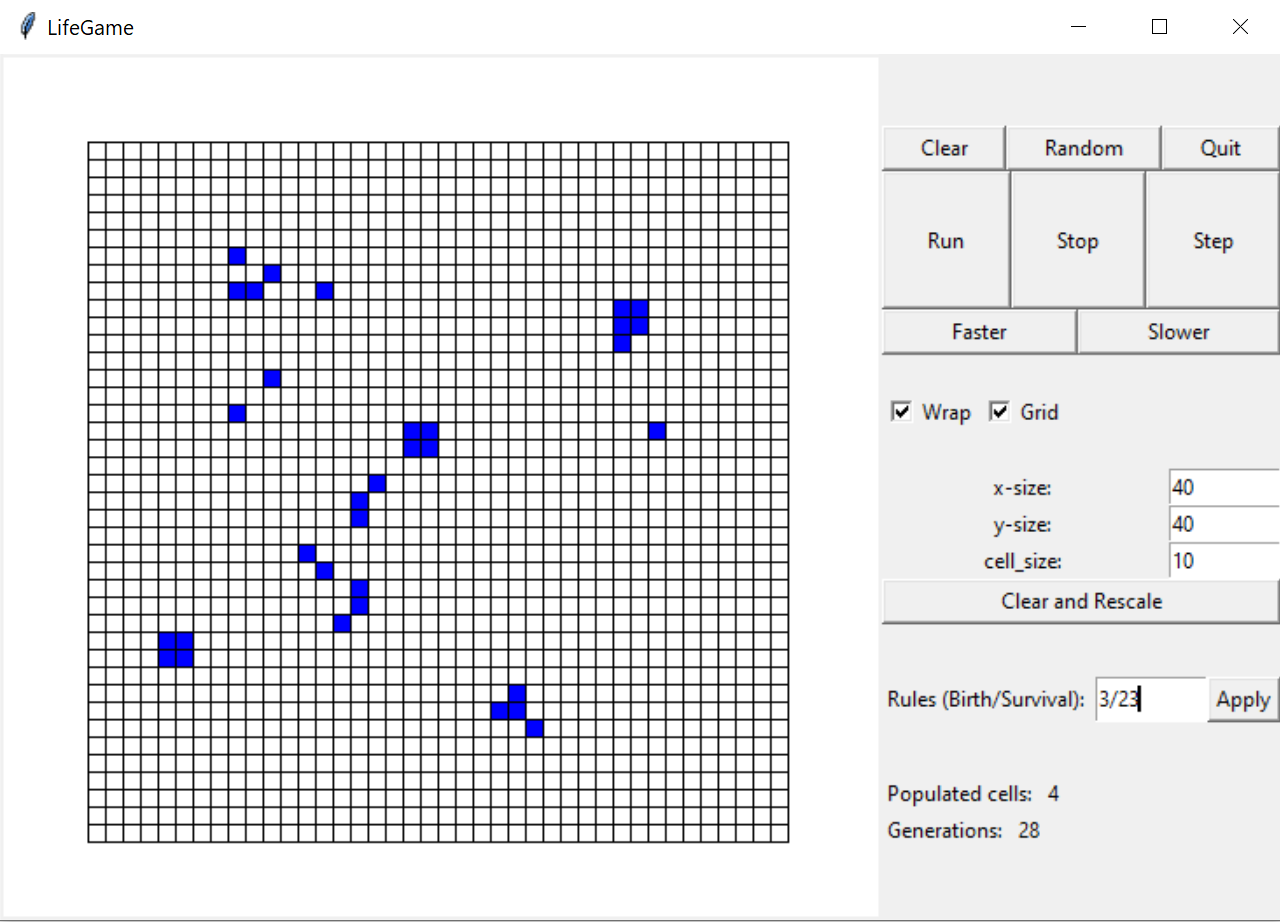 Life Game in Python screenshot